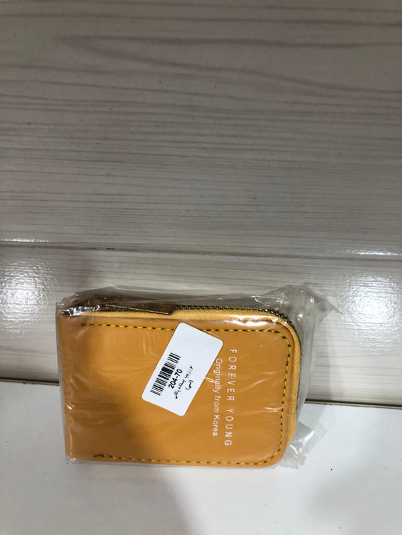 کیف پول زنانه زیپی چرم